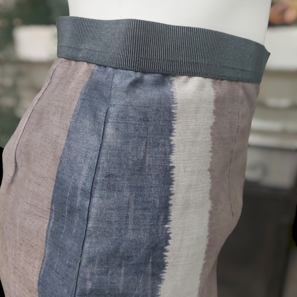 LOFT Color Block Lined Pencil SKIRT Ann Taylor Moden Sz 0 Minimalist NWT - Picture 5 of 5